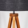 Flemming Stehleuchte 50 cm Naturfarben, Schwarz, 1-flammig
