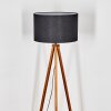 Flemming Stehleuchte 50 cm Naturfarben, Schwarz, 1-flammig