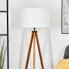 Flemming Stehleuchte 50 cm Naturfarben, Schwarz, 1-flammig