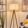 Flemming Stehleuchte 50 cm Naturfarben, Schwarz, 1-flammig