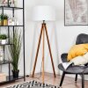 Flemming Stehleuchte 50 cm Naturfarben, Schwarz, 1-flammig