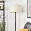 Flemming Stehleuchte 50 cm Naturfarben, Schwarz, 1-flammig