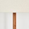 Flemming Stehleuchte 50 cm Naturfarben, Schwarz, 1-flammig