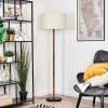 Flemming Stehleuchte 50 cm Naturfarben, Schwarz, 1-flammig