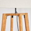 Flemming Stehleuchte 50 cm Naturfarben, Schwarz, 1-flammig