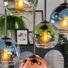 Koyoto Deckenleuchte Glas 15 cm Blau, Grün, Klar, Kupferfarben, 5-flammig