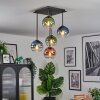Koyoto Deckenleuchte Glas 15 cm Blau, Grün, Klar, Kupferfarben, 5-flammig