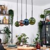Gastor Hängeleuchte Glas 15 cm Blau, Grün, Kupferfarben, 4-flammig