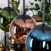 Gastor Hängeleuchte Glas 15 cm Blau, Grün, Kupferfarben, 4-flammig
