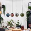 Gastor Hängeleuchte Glas 15 cm Blau, Chrom, Grün, Kupferfarben, Rauchfarben, 4-flammig