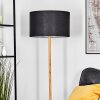 Flemming Stehleuchte 50 cm Naturfarben, Schwarz, 1-flammig