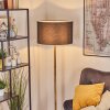 Flemming Stehleuchte 50 cm Naturfarben, Schwarz, 1-flammig