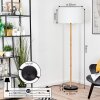 Flemming Stehleuchte 50 cm Naturfarben, Schwarz, 1-flammig