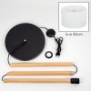 Flemming Stehleuchte 50 cm Naturfarben, Schwarz, 1-flammig