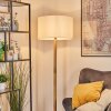 Flemming Stehleuchte 50 cm Naturfarben, Schwarz, 1-flammig