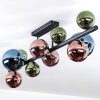 Chehalis Deckenleuchte Glas 10 cm, 12 cm, 15 cm Blau, Grün, Kupferfarben, 10-flammig