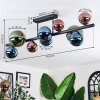 Chehalis Deckenleuchte Glas 10 cm, 12 cm, 15 cm Blau, Grün, Kupferfarben, 10-flammig