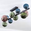 Chehalis Deckenleuchte Glas 10 cm, 12 cm, 15 cm Blau, Grün, Kupferfarben, 10-flammig