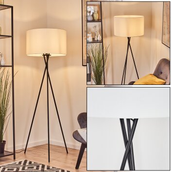 Flemming Stehleuchte 50 cm Schwarz, 1-flammig