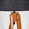 Flemming Stehleuchte 50 cm Naturfarben, Schwarz, 1-flammig