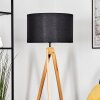 Flemming Stehleuchte 50 cm Naturfarben, Schwarz, 1-flammig