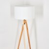 Flemming Stehleuchte 50 cm Naturfarben, Schwarz, 1-flammig