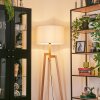 Flemming Stehleuchte 50 cm Naturfarben, Schwarz, 1-flammig