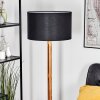 Flemming Stehleuchte 50 cm Naturfarben, Schwarz, 1-flammig
