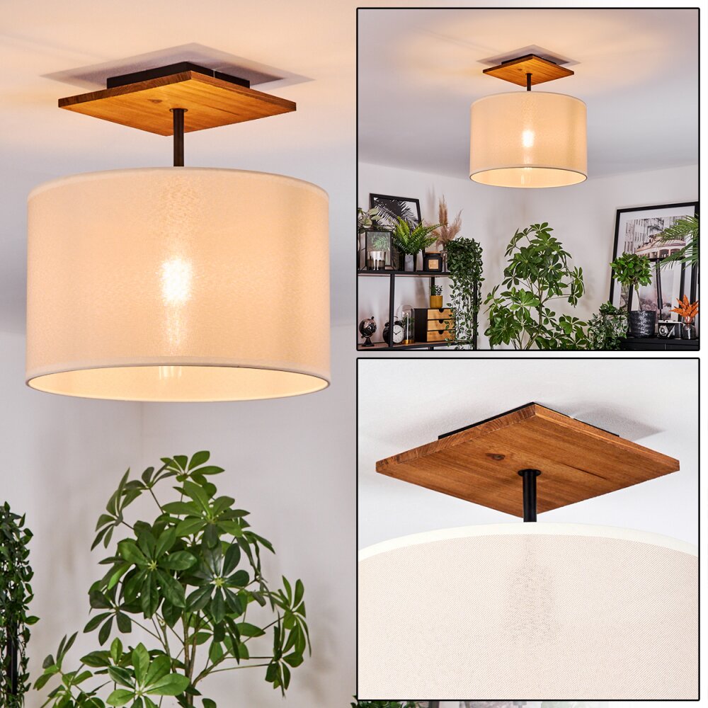 Bassagoda Deckenleuchte 35 cm Naturfarben, Schwarz, 1-flammig main product photo