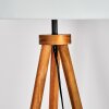 Flemming Stehleuchte 50 cm Braun, Naturfarben, Schwarz, 1-flammig