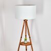 Flemming Stehleuchte 50 cm Braun, Naturfarben, Schwarz, 1-flammig