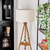 Flemming Stehleuchte 50 cm Braun, Naturfarben, Schwarz, 1-flammig
