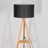 Flemming Stehleuchte 50 cm Naturfarben, Schwarz, 1-flammig