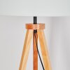 Flemming Stehleuchte 50 cm Naturfarben, Schwarz, 1-flammig