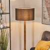 Flemming Stehleuchte 50 cm Naturfarben, Schwarz, 1-flammig