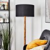 Flemming Stehleuchte 50 cm Naturfarben, Schwarz, 1-flammig