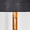 Flemming Stehleuchte 50 cm Naturfarben, Schwarz, 1-flammig