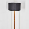 Flemming Stehleuchte 50 cm Braun, Naturfarben, Schwarz, 1-flammig
