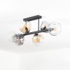 Ripoll Deckenleuchte Glas 15 cm Bernsteinfarben, Klar, Rauchfarben, 6-flammig