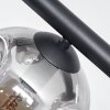 Ripoll Deckenleuchte Glas 15 cm Klar, Rauchfarben, 10-flammig
