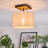 Bassagoda Deckenleuchte 35 cm Naturfarben, Schwarz, 1-flammig
