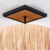 Granja Deckenleuchte 35 cm Naturfarben, Schwarz, 1-flammig