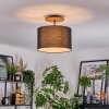 Bassagoda Deckenleuchte 35 cm Naturfarben, Schwarz, 1-flammig