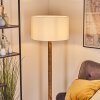 Flemming Stehleuchte 50 cm Naturfarben, Schwarz, 1-flammig