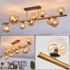 Chehalis Deckenleuchte Glas 10 cm, 12 cm, 15 cm Gold, Schwarz, 10-flammig Chehalis Deckenleuchte Glas 10 cm, 12 cm, 15 cm Gold, Schwarz, 10-flammig