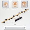 Chehalis Deckenleuchte Glas 10 cm, 12 cm, 15 cm Gold, Schwarz, 10-flammig Chehalis Deckenleuchte Glas 10 cm, 12 cm, 15 cm Gold, Schwarz, 10-flammig