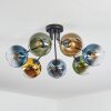 Koyoto Deckenleuchte Glas 15 cm Blau, Gold, Grün, Klar, 7-flammig
