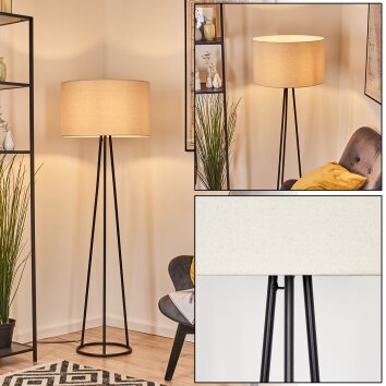 Flemming Stehleuchte 50 cm Schwarz, 1-flammig