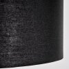 Flemming Stehleuchte 50 cm Naturfarben, Schwarz, 1-flammig