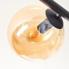Gastor Deckenleuchte Glas 15 cm Bernsteinfarben, Klar, Rauchfarben, 5-flammig